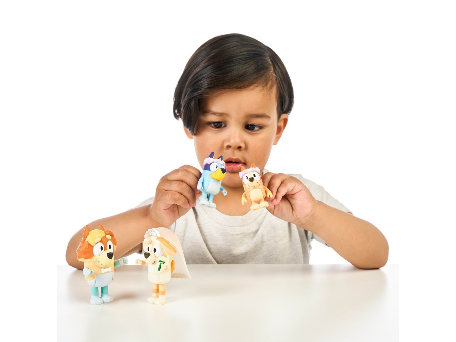 Bluey Figure 4-Pack Wedding Time