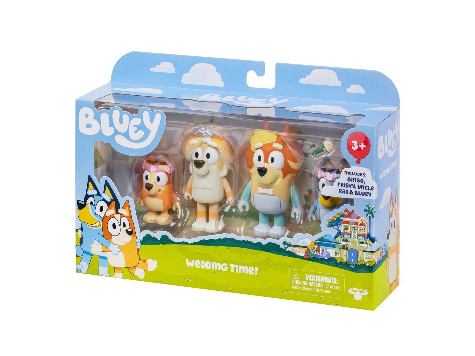 Bluey Figure 4-Pack Wedding Time