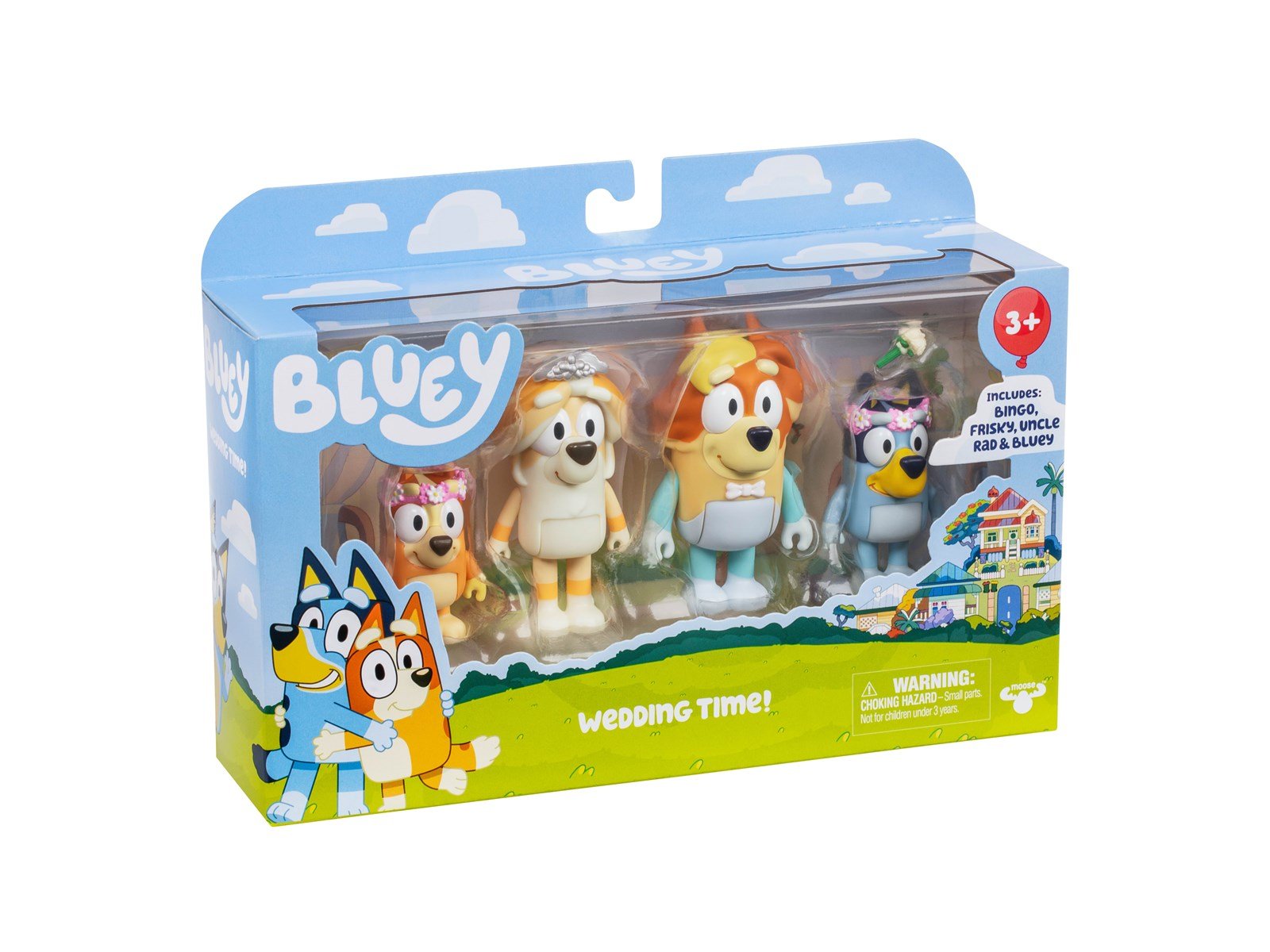 Bluey Figure 4-Pack Wedding Time