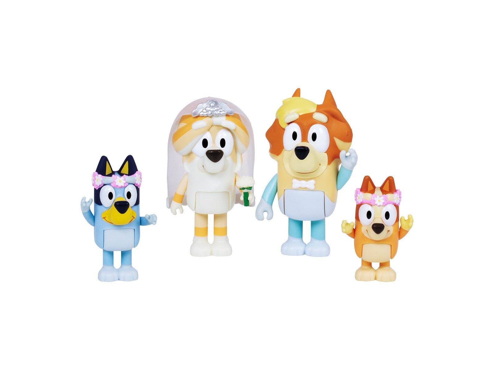 Bluey Figure 4-Pack Wedding Time