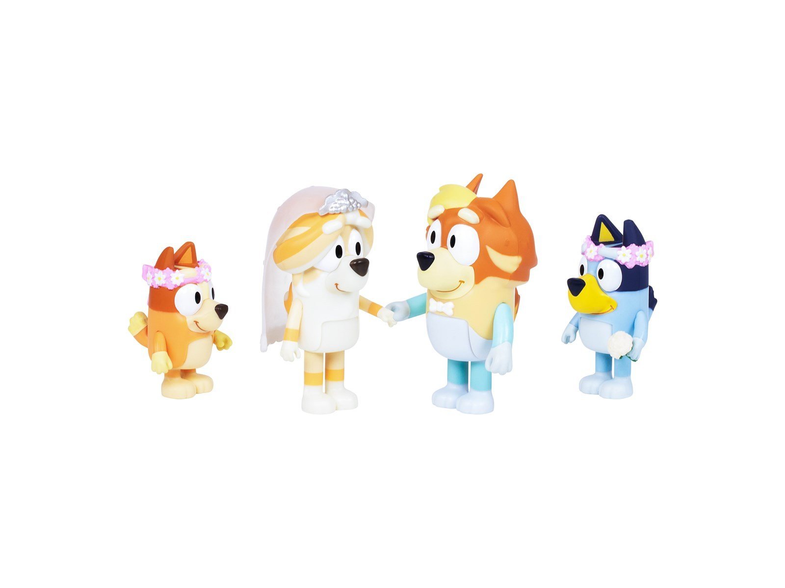 Bluey Figure 4-Pack Wedding Time
