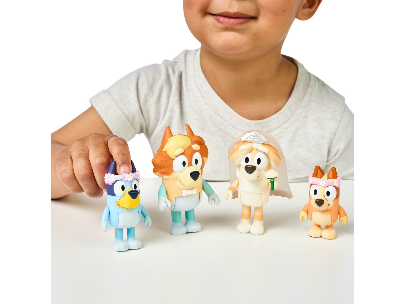 Bluey Figure 4-Pack Wedding Time