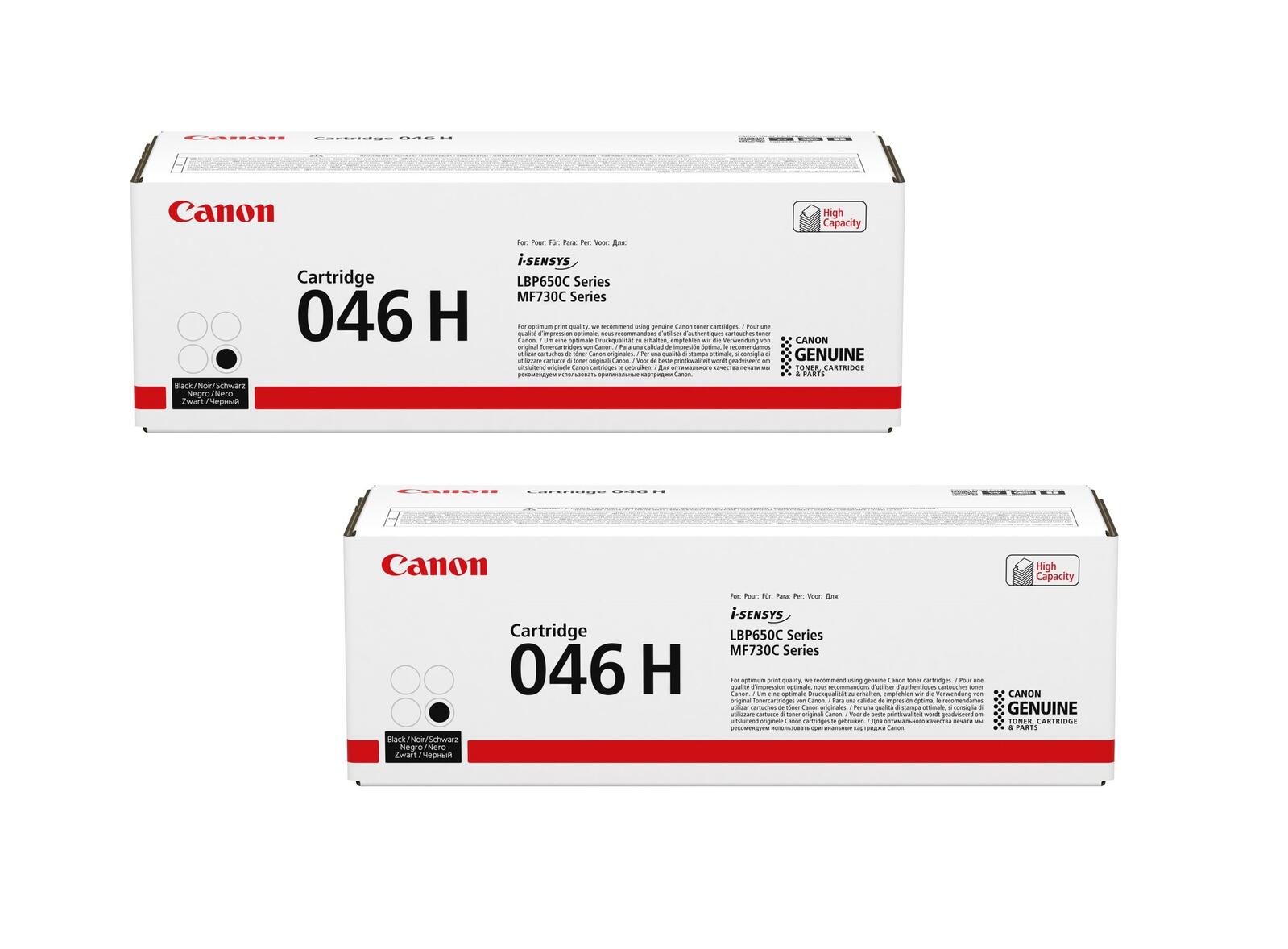 Canon Original Toner 046H Doppelpack schwarz hohe Ergiebigkeit (OP1254C002DP)
