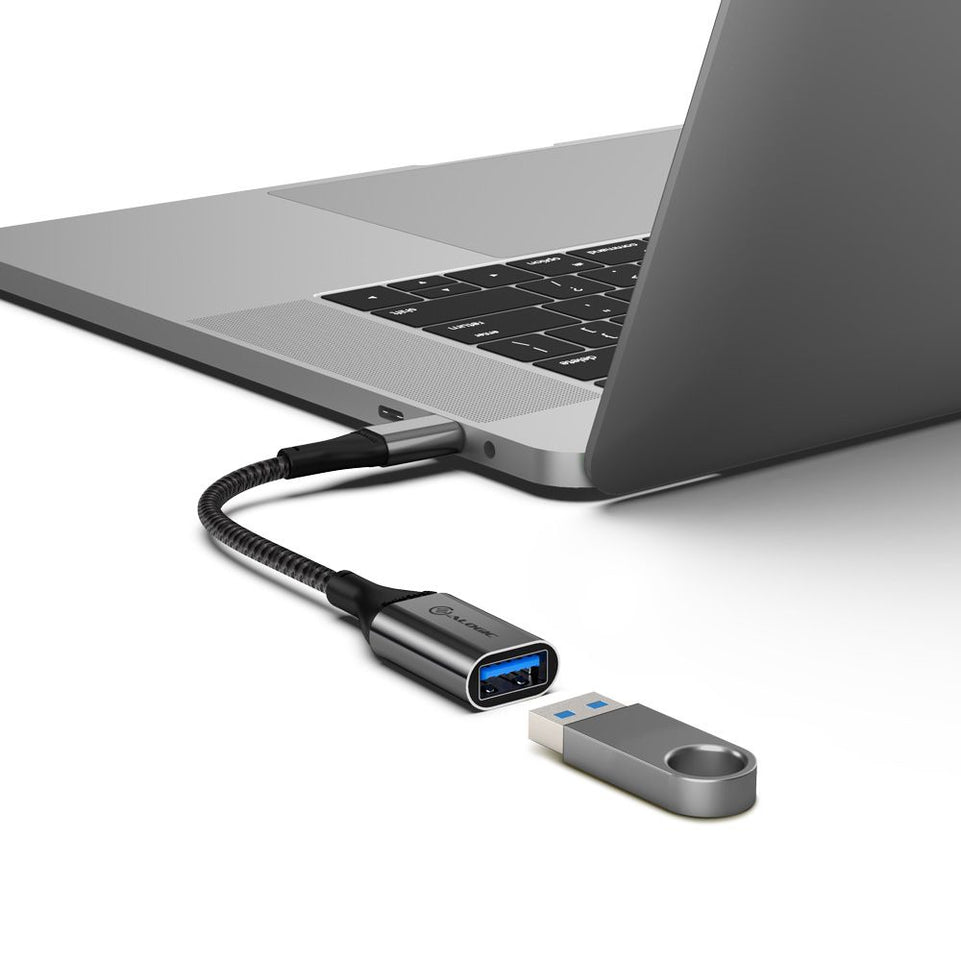 Alogic Adapter USB-C 3.1 Super  -> USB-A                grau