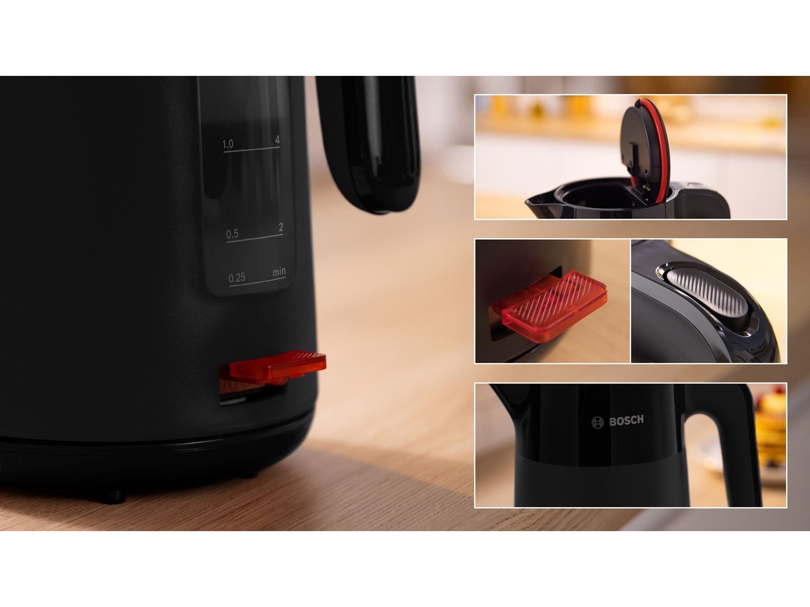 Bosch Wasserkocher My Moment TWK2M163 - Schwarz - 2400 W