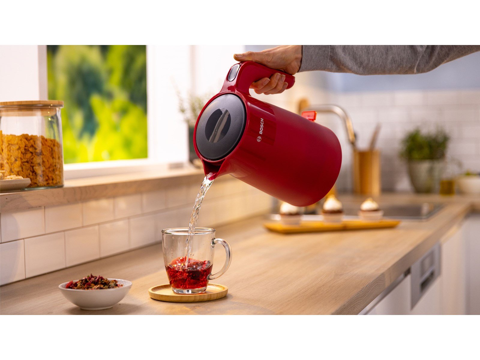 Bosch Wasserkocher My Moment TWK2M164 - Rot - 2400 W