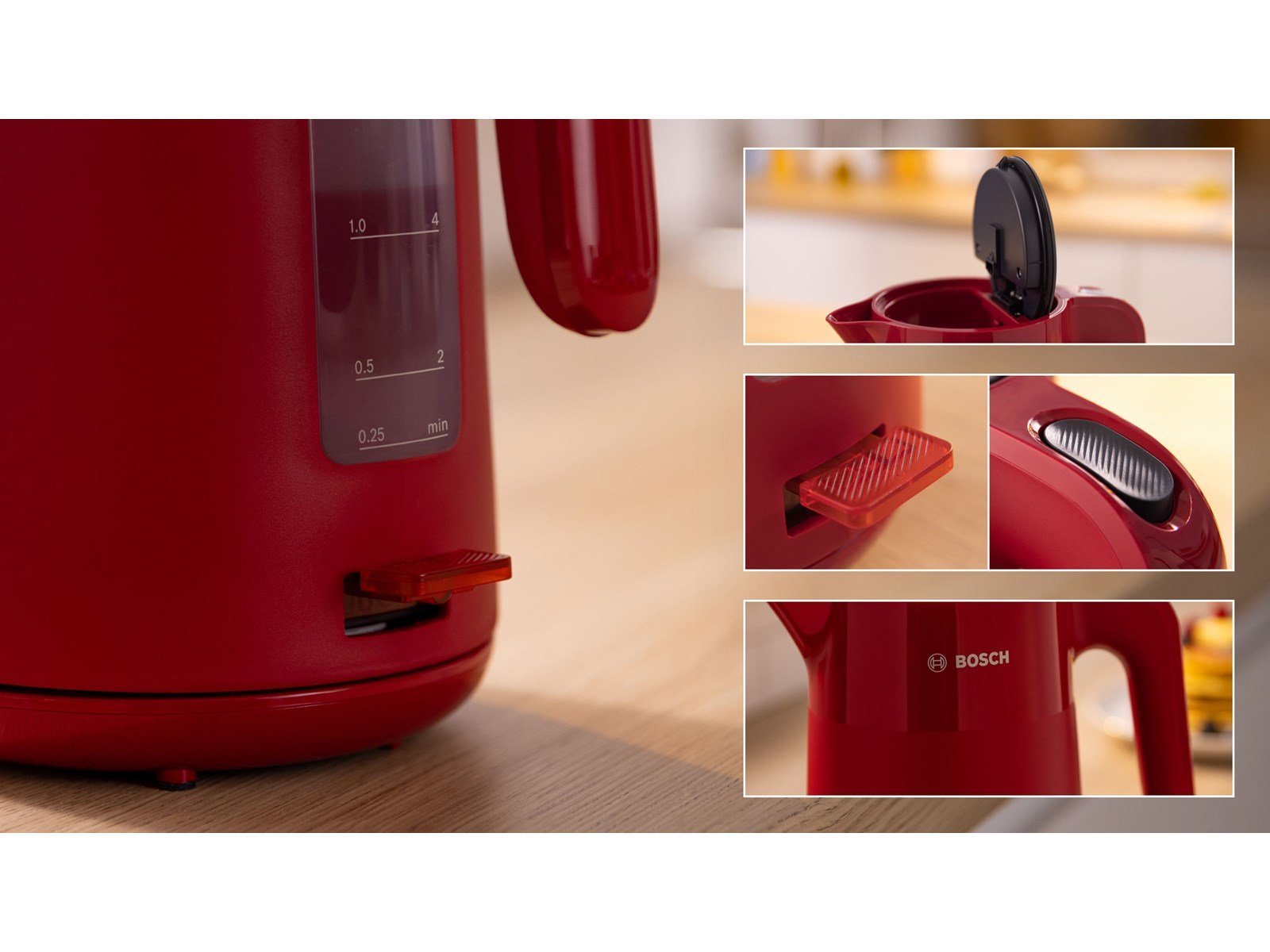 Bosch Wasserkocher My Moment TWK2M164 - Rot - 2400 W