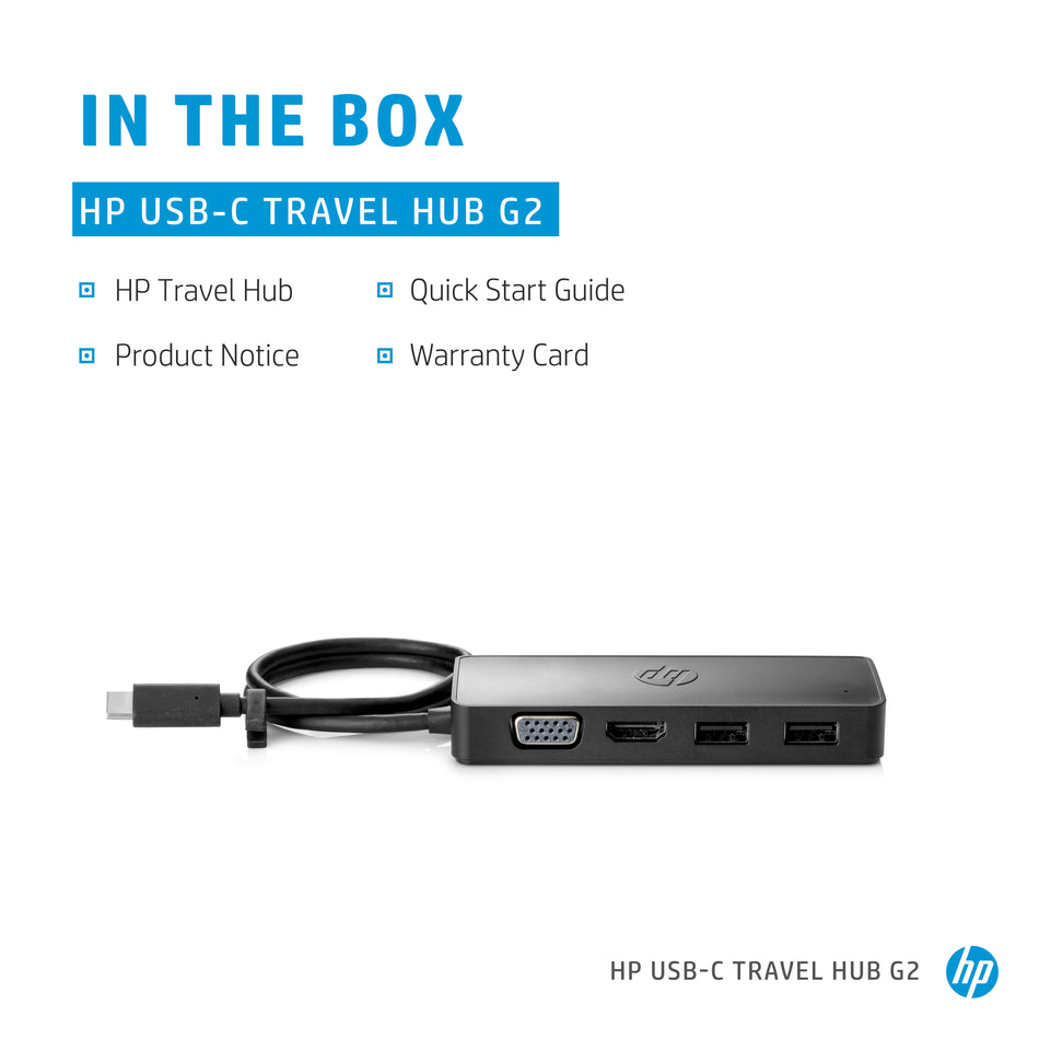 HP Notebook Dockingstation USB-C G2 Travel Hub 7PJ38AA