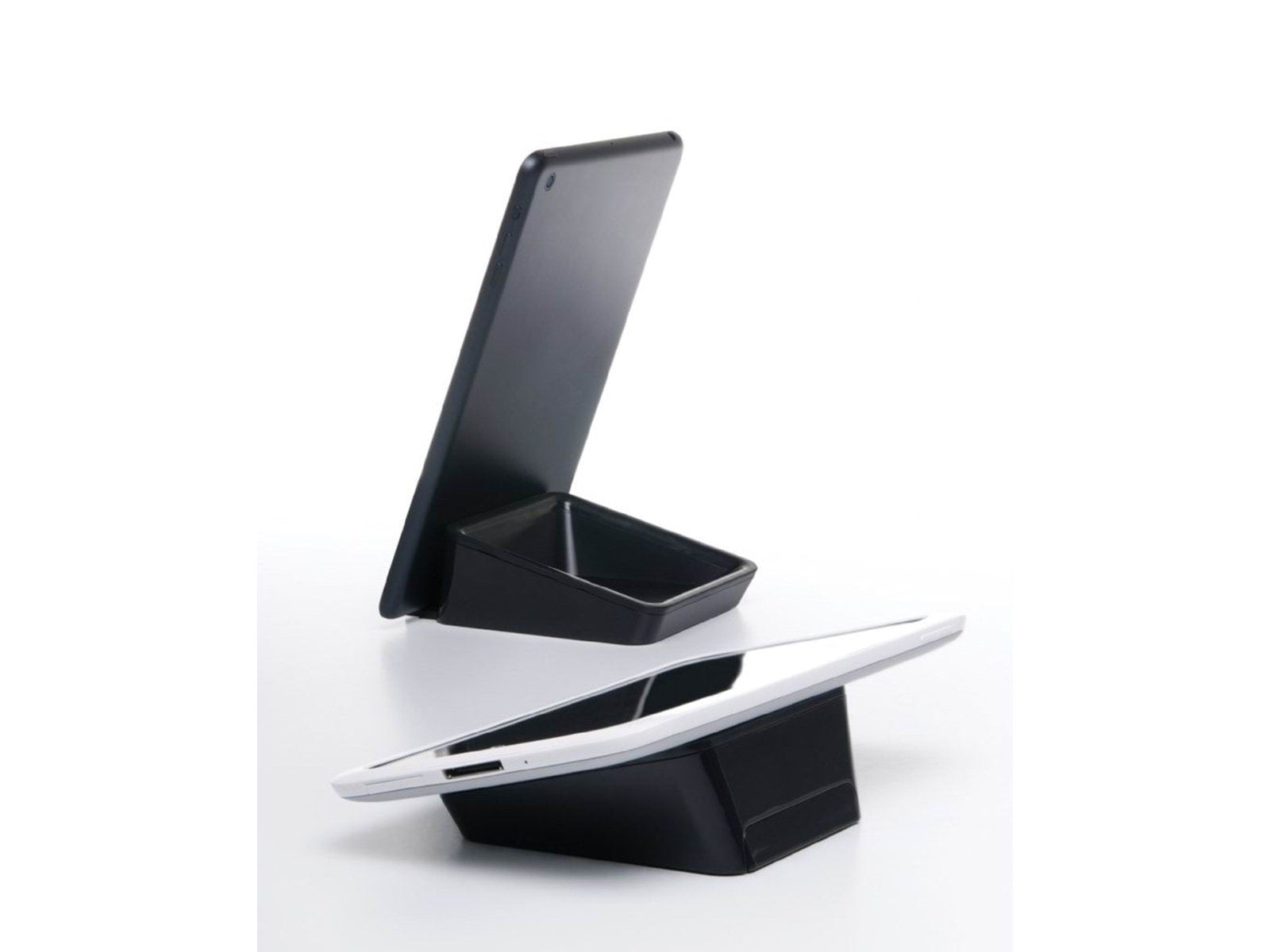 Bluelounge Design Bluelounge Casa - Elegant set for ALL tablets with space for small items - Black