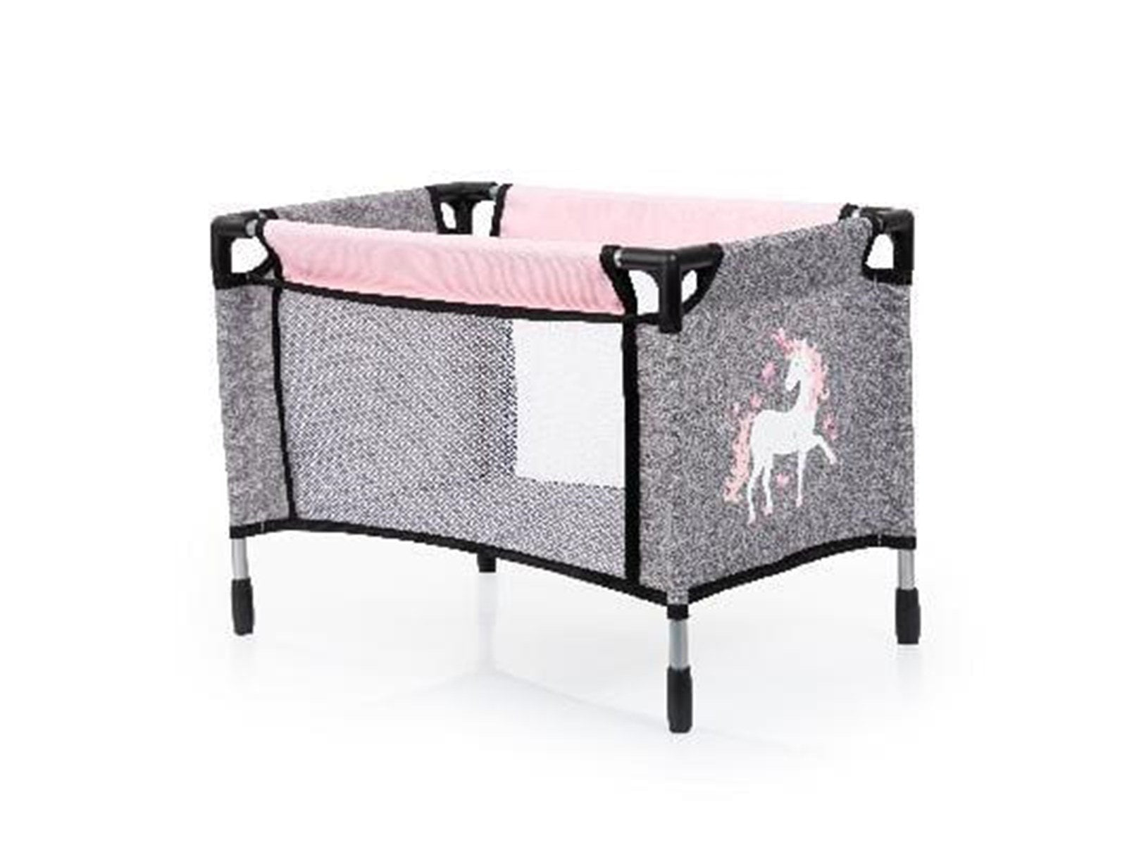 Bayer Design Doll's Pram Mega Set - Pink / Grey (18333AC)