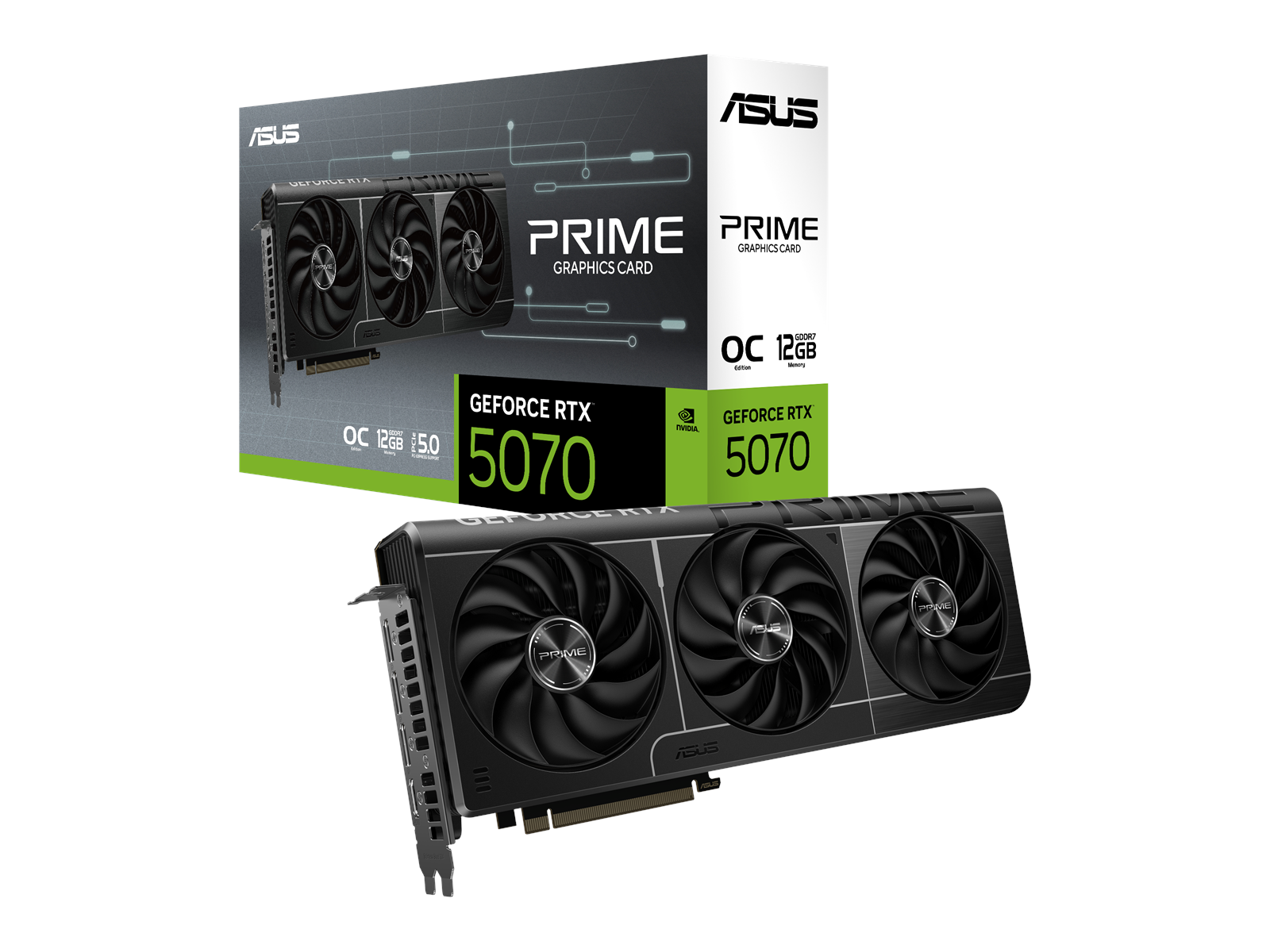 ASUS GeForce RTX 5070 Prime OC - 12GB GDDR7 RAM - Grafikkarte