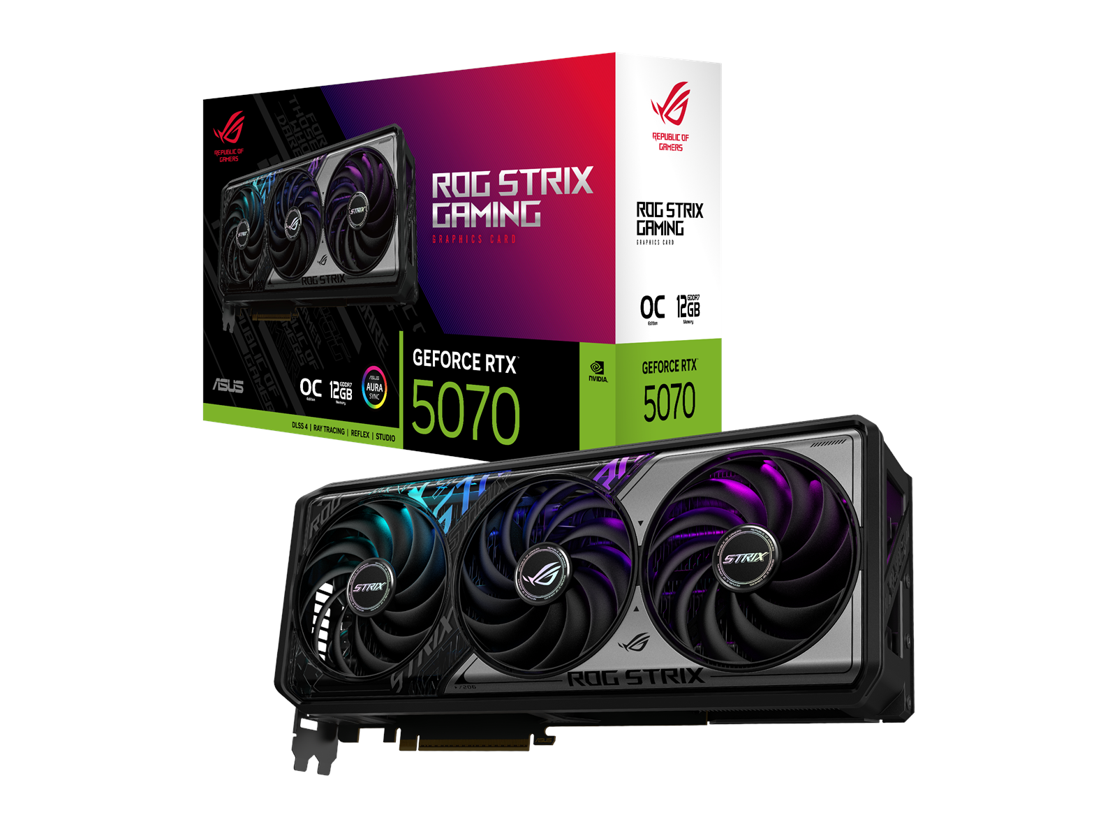 ASUS GeForce RTX 5070 ROG STRIX OC - 12GB GDDR7 RAM - Grafikkarte