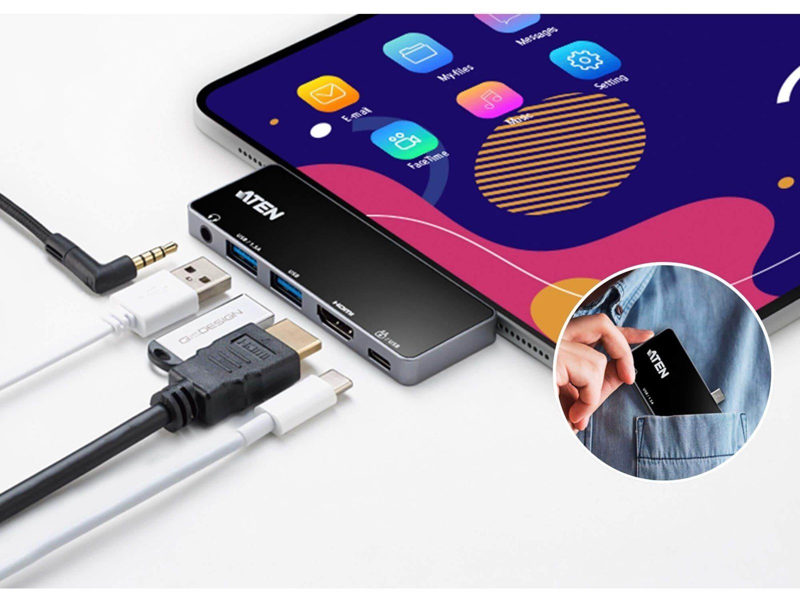 ATEN UH3238  Travel Dock