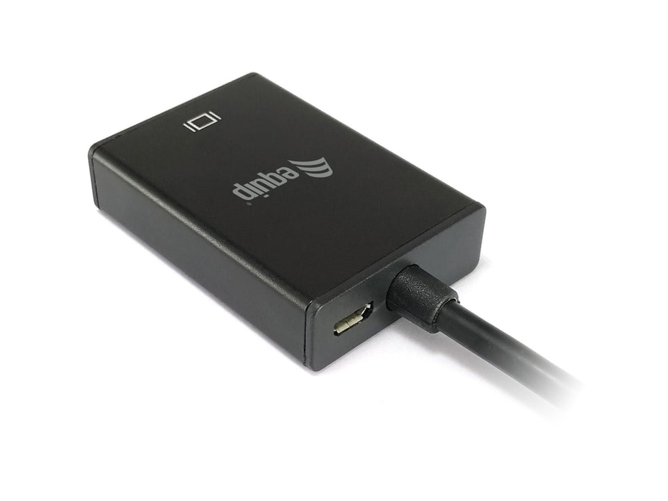 Equip VGA auf HDMI Adapter, mit Audio, schwarz, 15cm