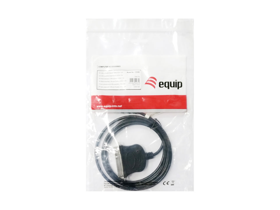 Equip Adapter USB-A -> Parallel EPP,ECP,bidi  St/St 1.50m sw Pol