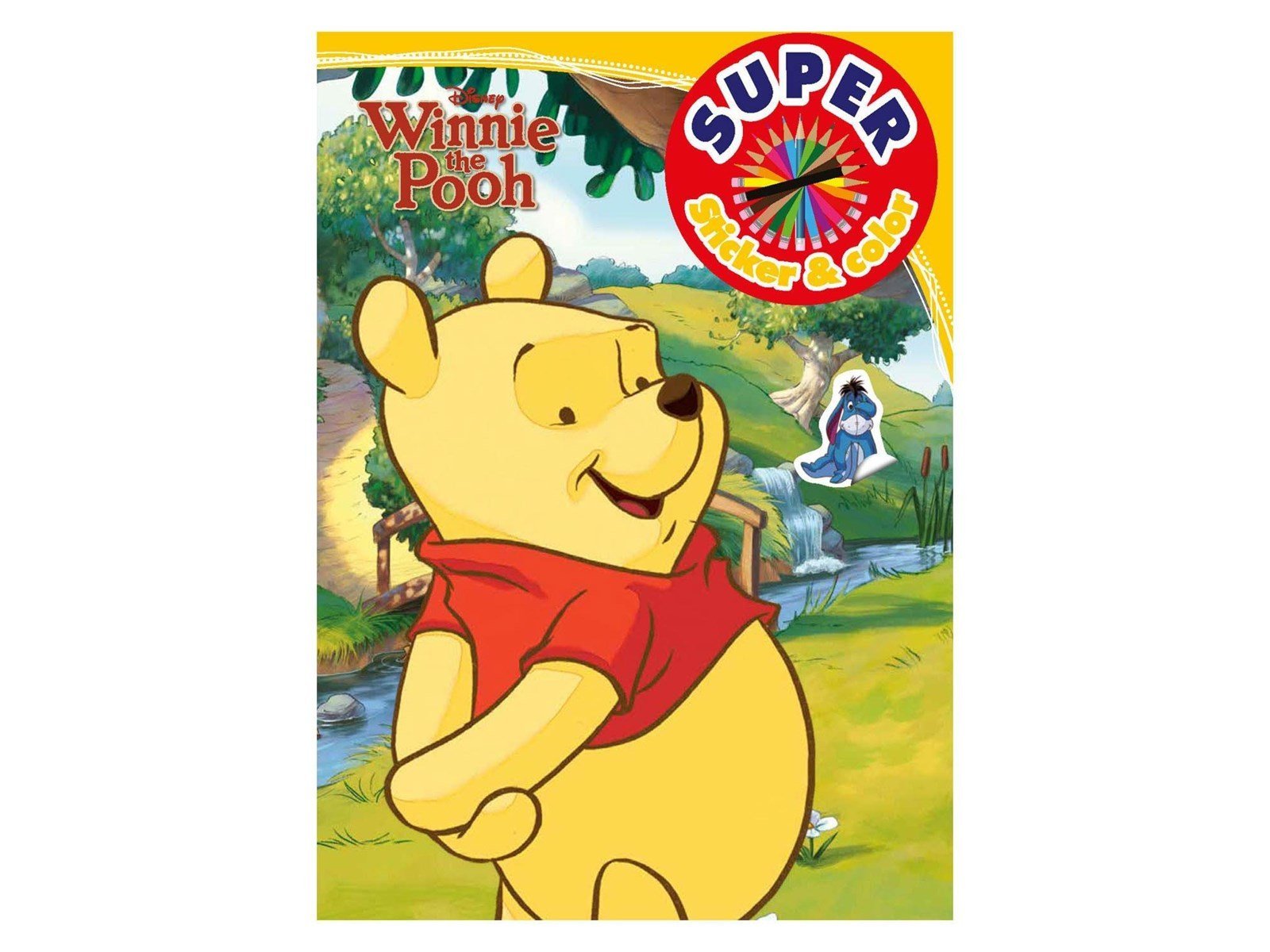 Boek Specials Nederland BV - Winnie the Pooh Super Sticker & Color Coloring Book