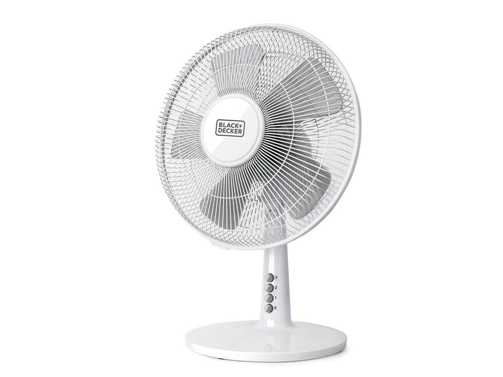 Black & Decker Desk Fan 5 Blades White