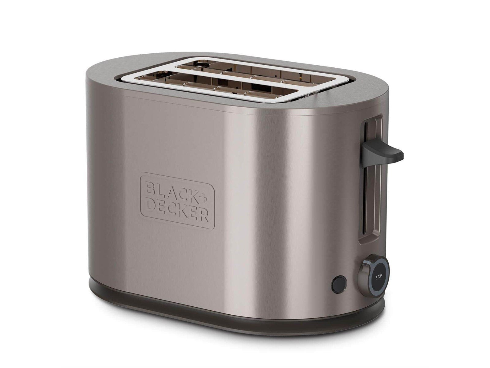 Black & Decker Toaster 2-Slot Toaster 900W Inox