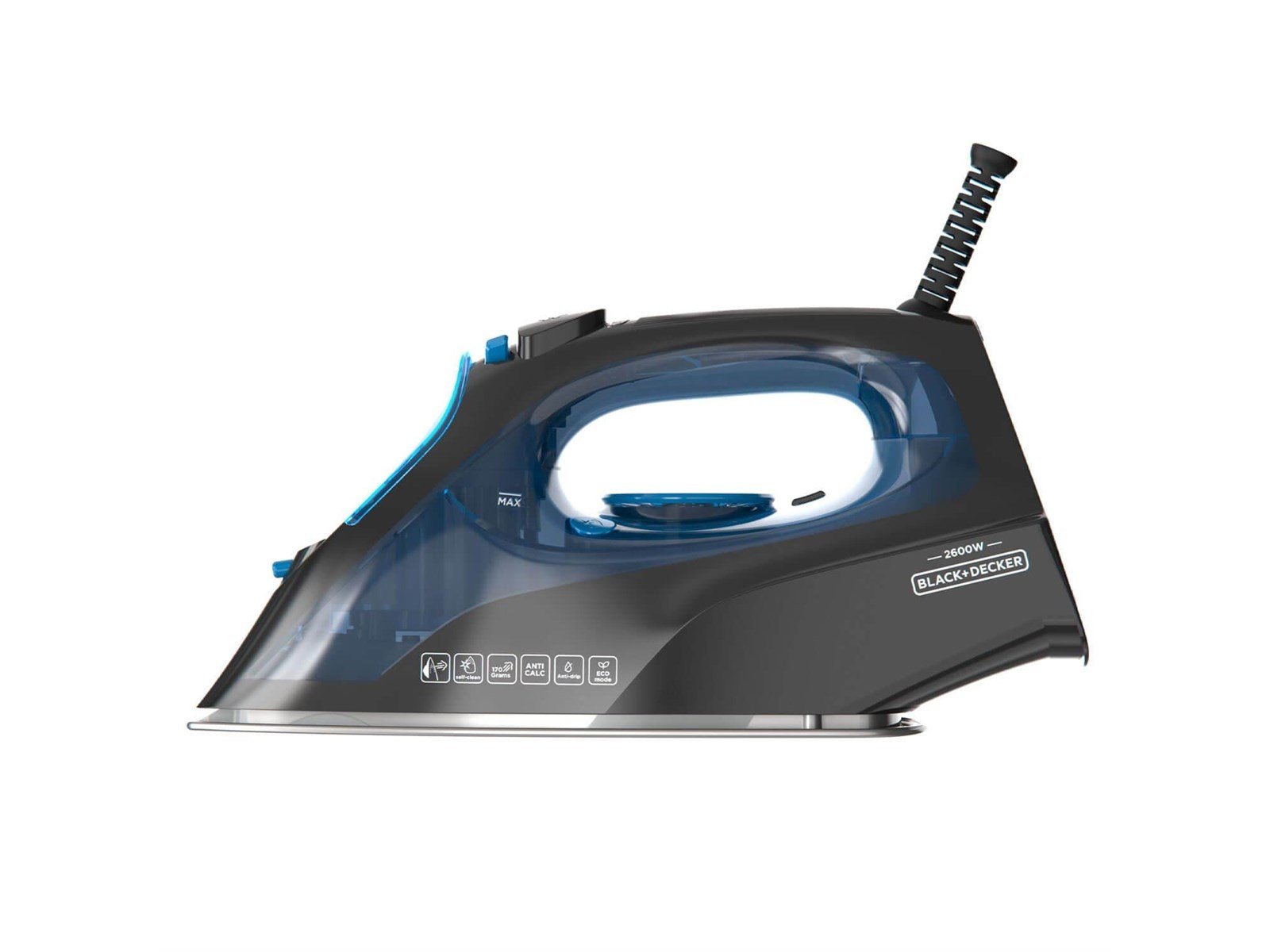 Black & Decker Handdampfgerät 2600W Steam Iron Blue