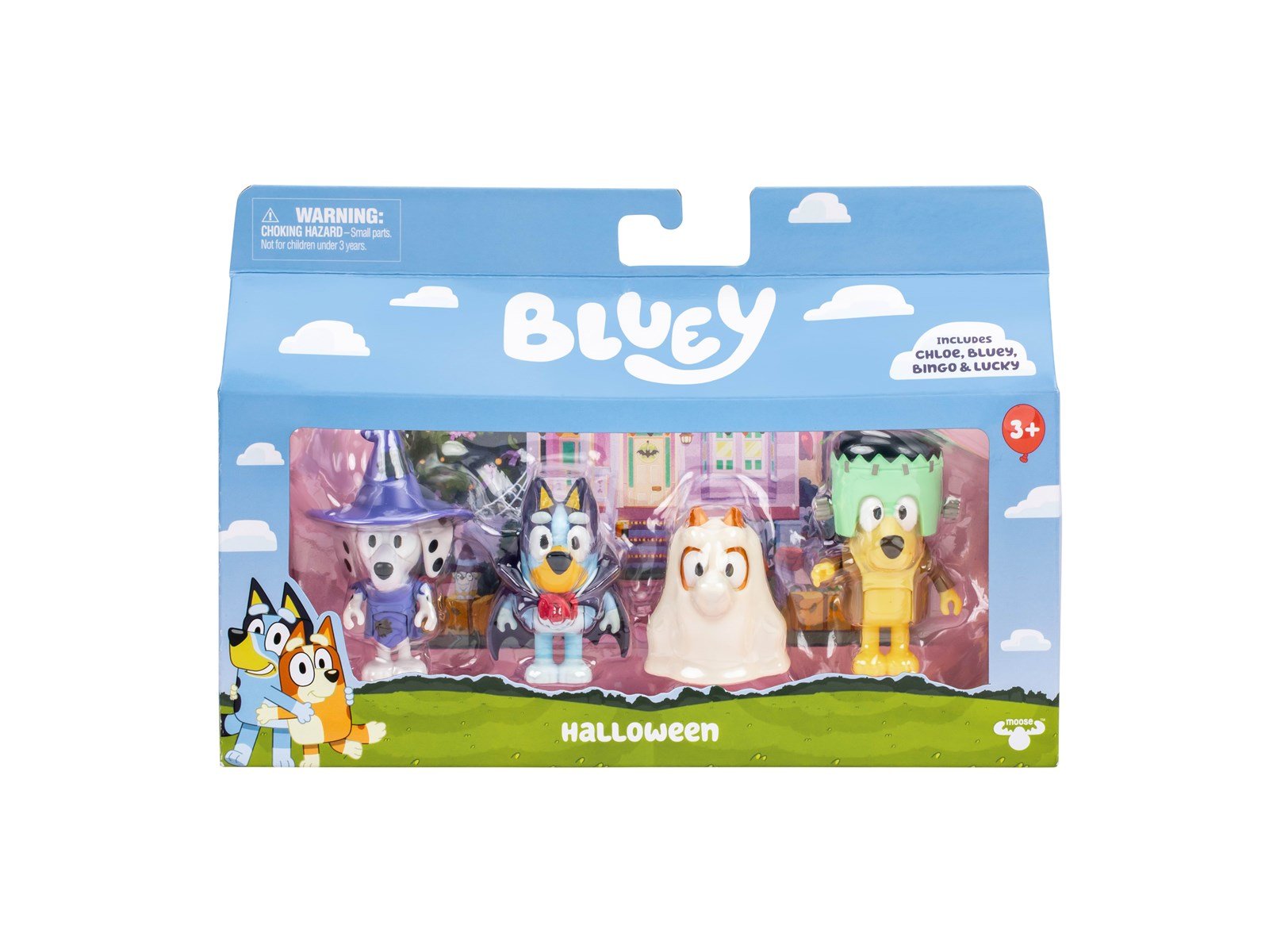 Bluey Halloween Figure 4pk.