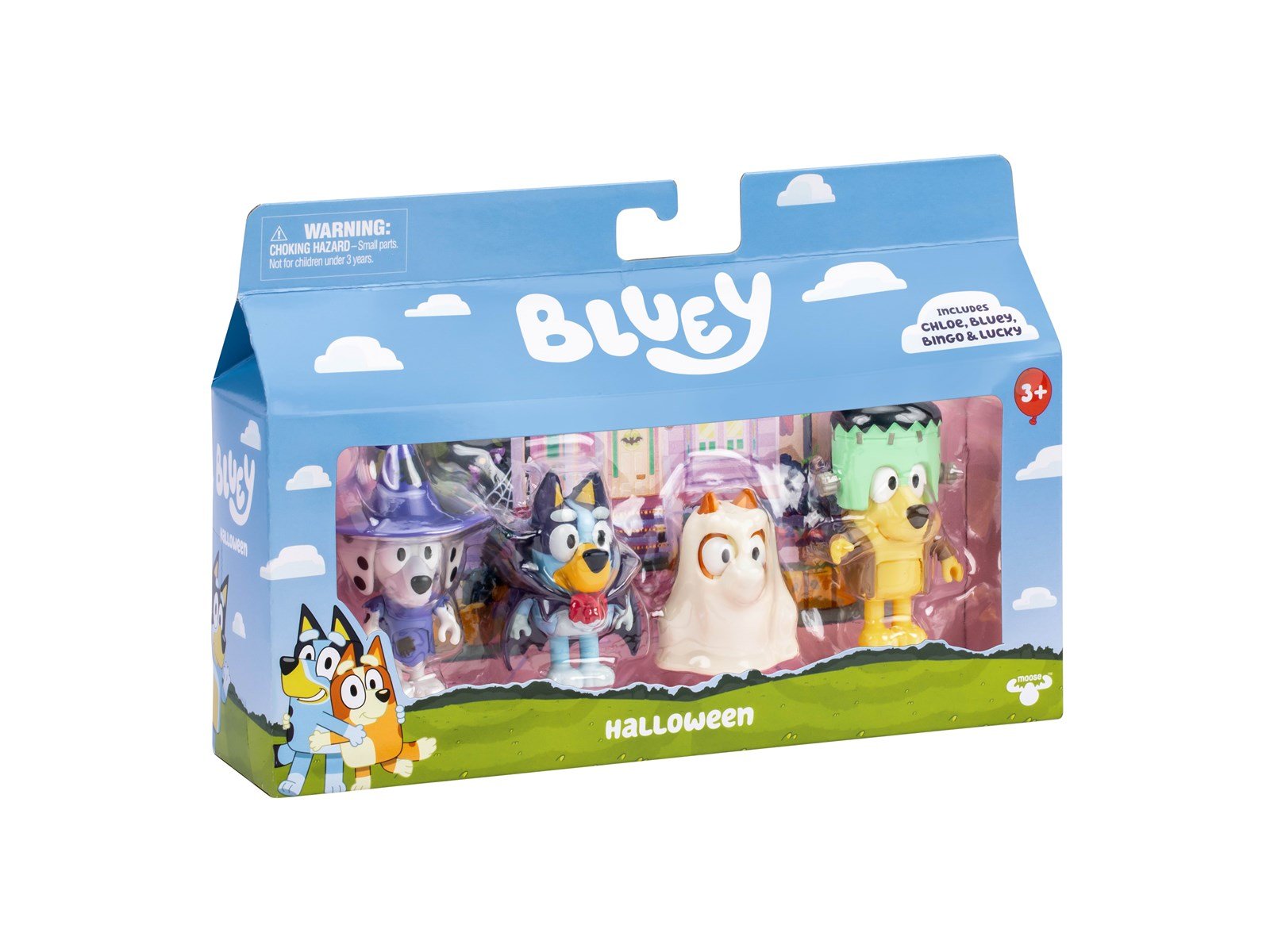 Bluey Halloween Figure 4pk.