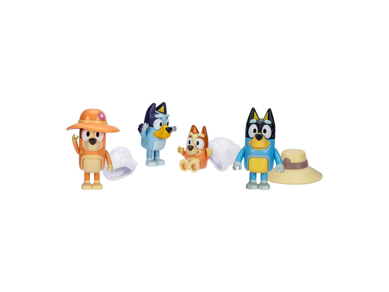 Bluey Holiday Figure 4pk Family Trip