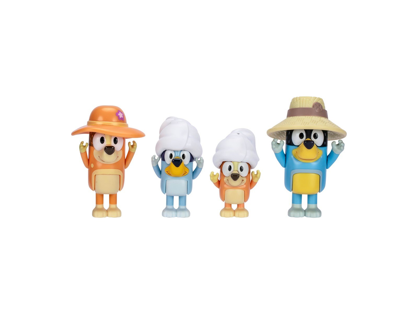 Bluey Holiday Figure 4pk Family Trip