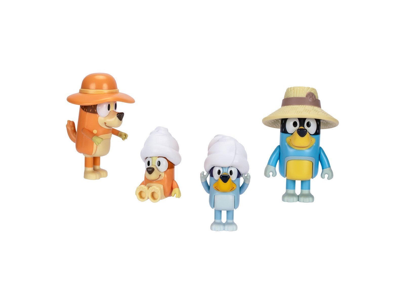 Bluey Holiday Figure 4pk Family Trip