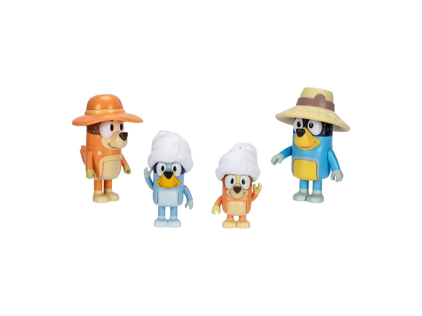 Bluey Holiday Figure 4pk Family Trip