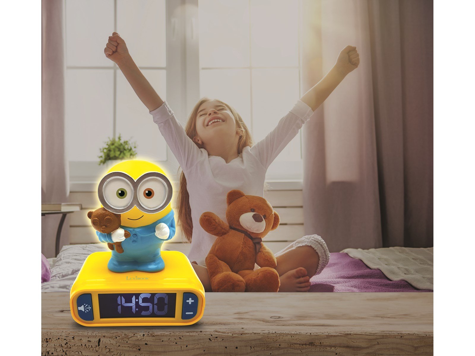 Despicable Me Alarm Clock with Night light and sounds