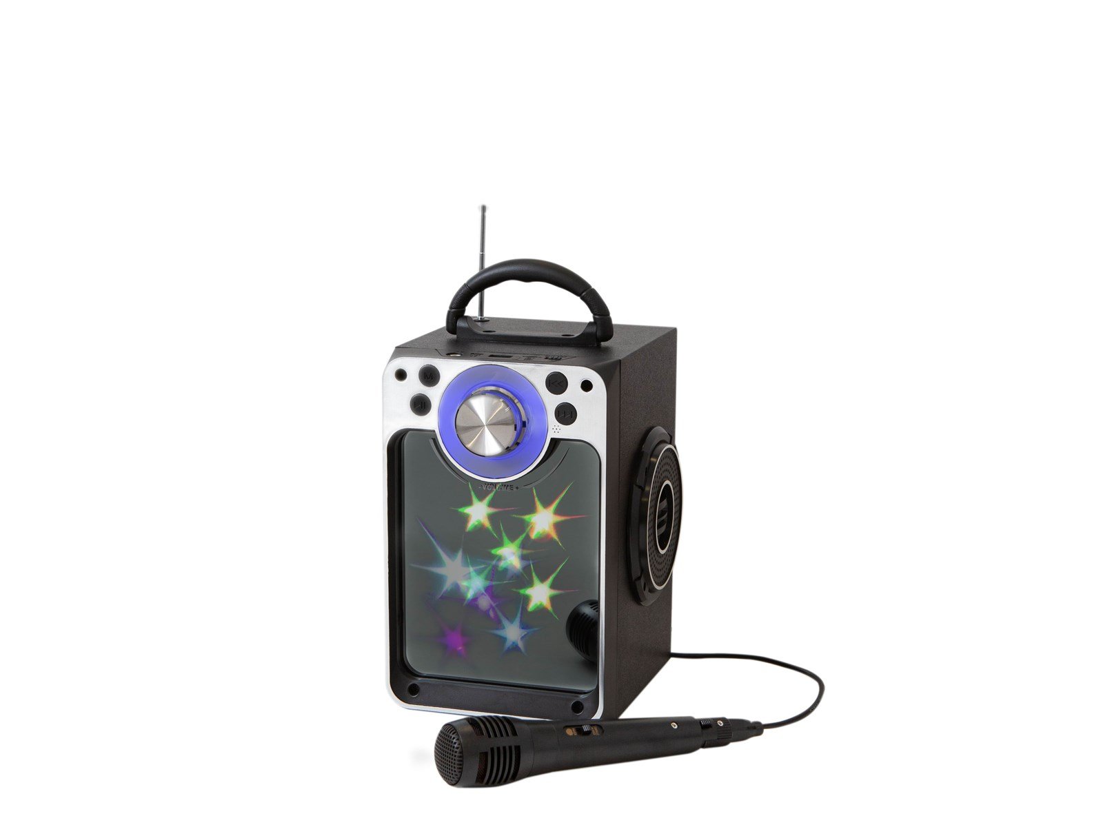 Stars Karaoke Machine with Blue Tooth Disco LED light Black