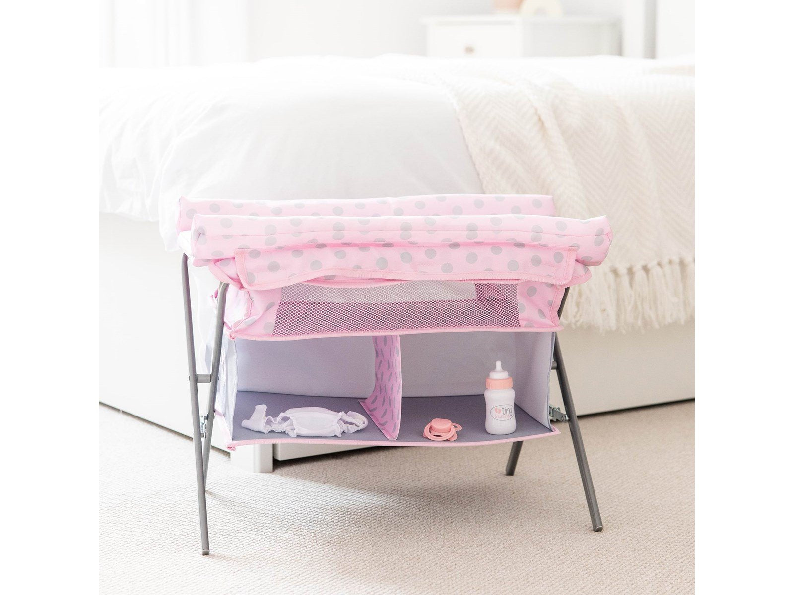 Tiny Treasures Folding Changing Table Cot