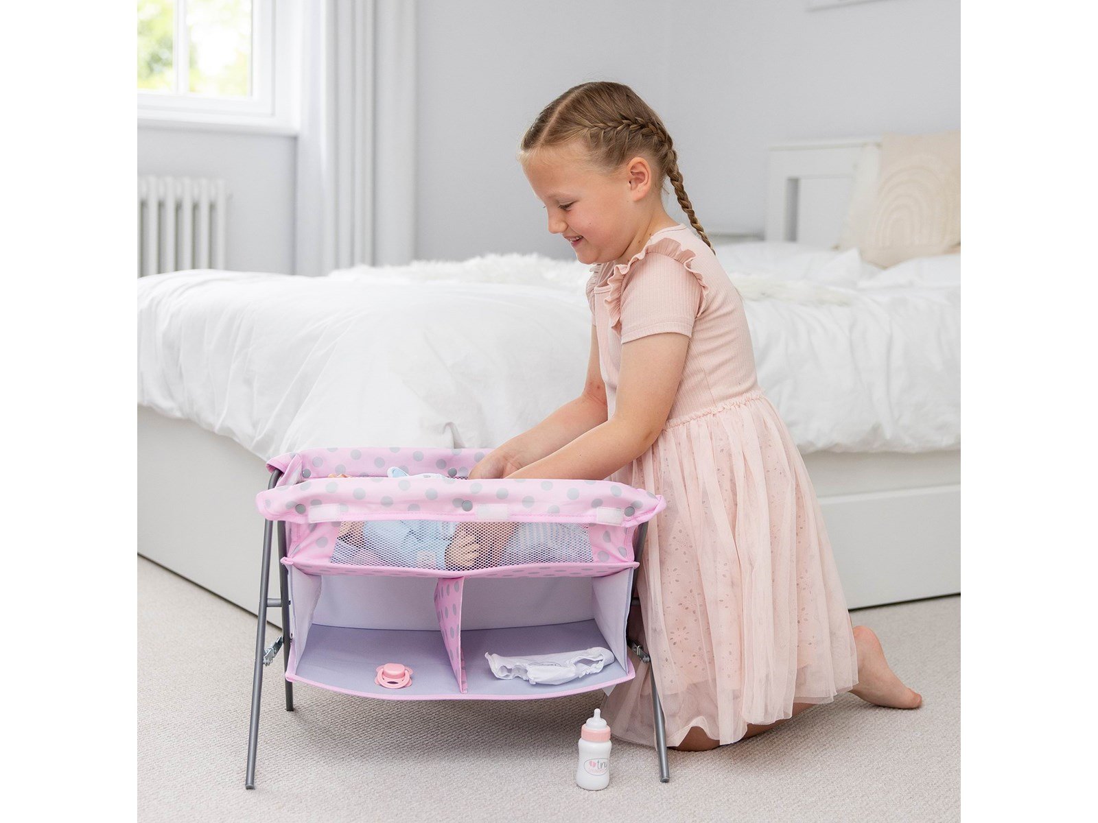 Tiny Treasures Folding Changing Table Cot