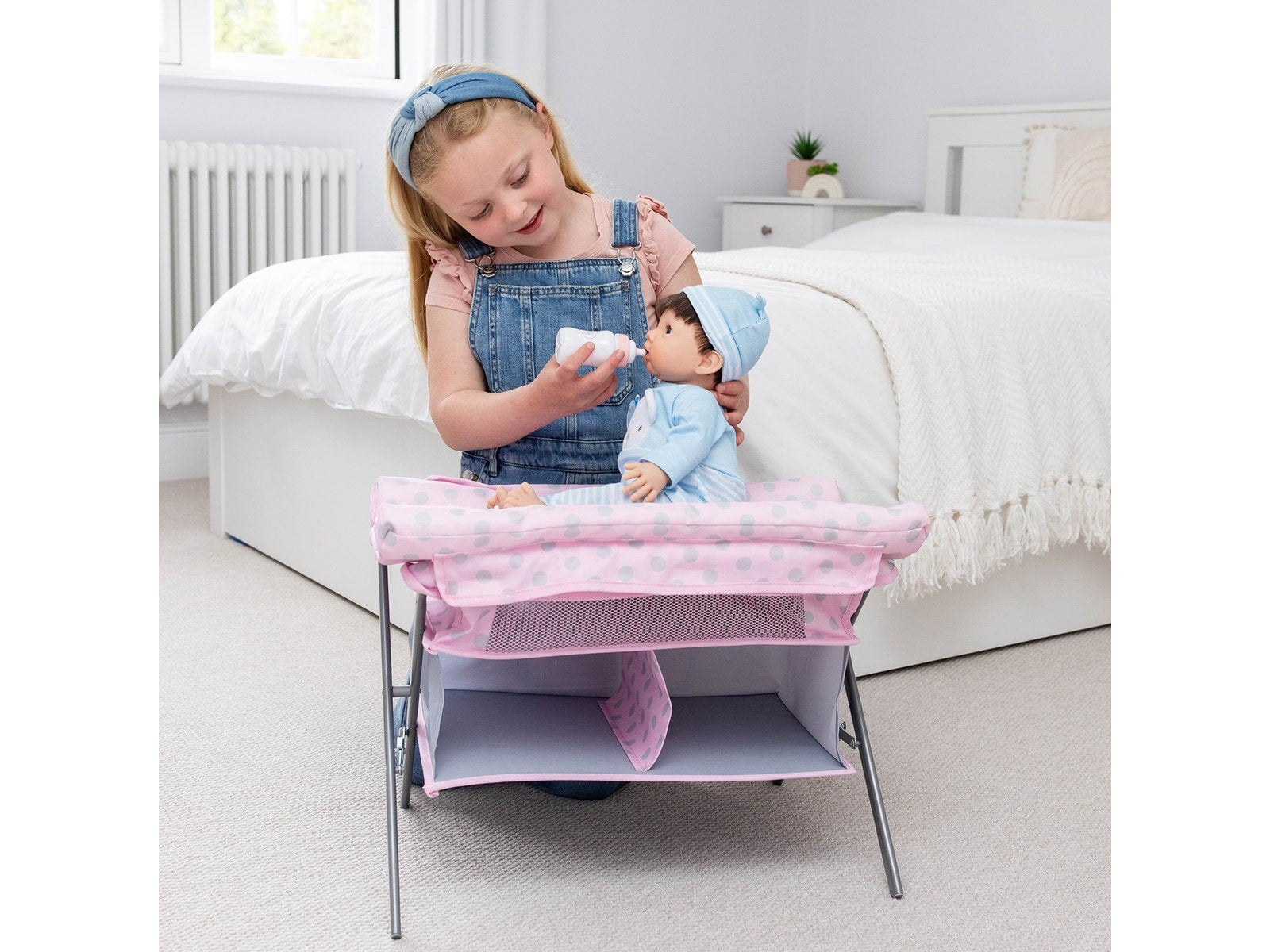 Tiny Treasures Folding Changing Table Cot