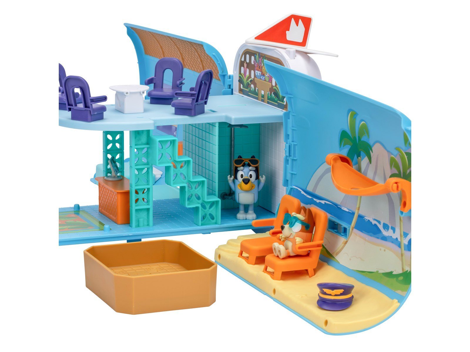 Bluey Escape Convertible Flight Playset 3-in-1