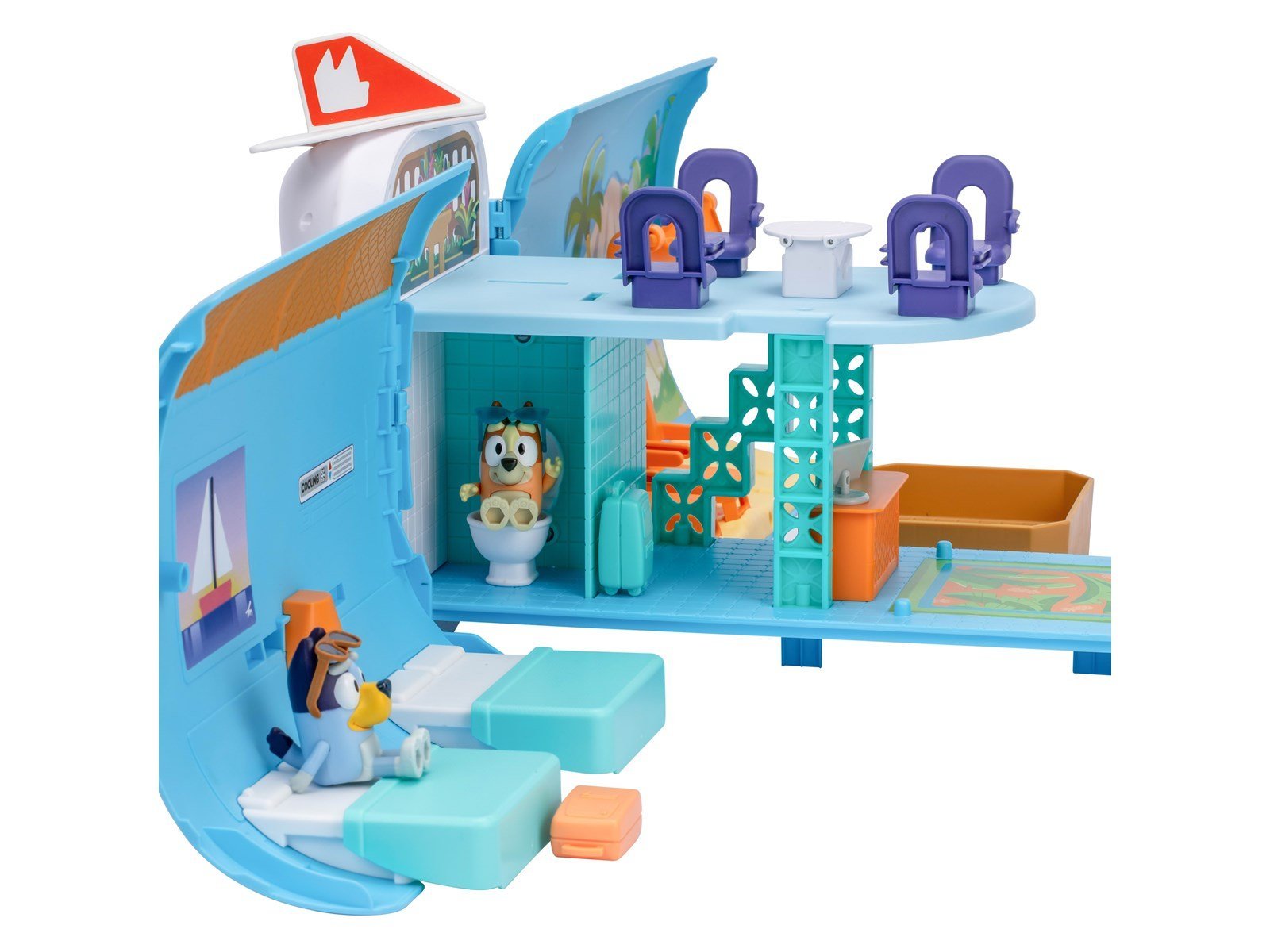 Bluey Escape Convertible Flight Playset 3-in-1