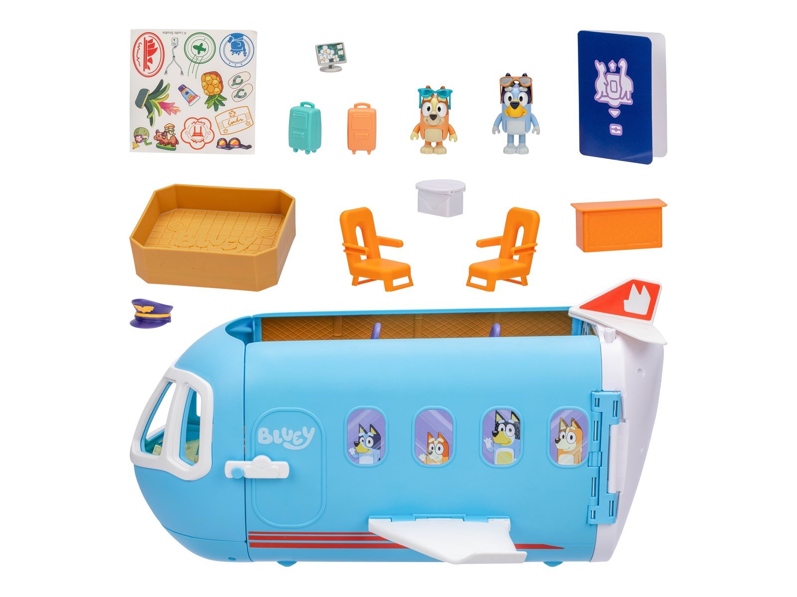 Bluey Escape Convertible Flight Playset 3-in-1