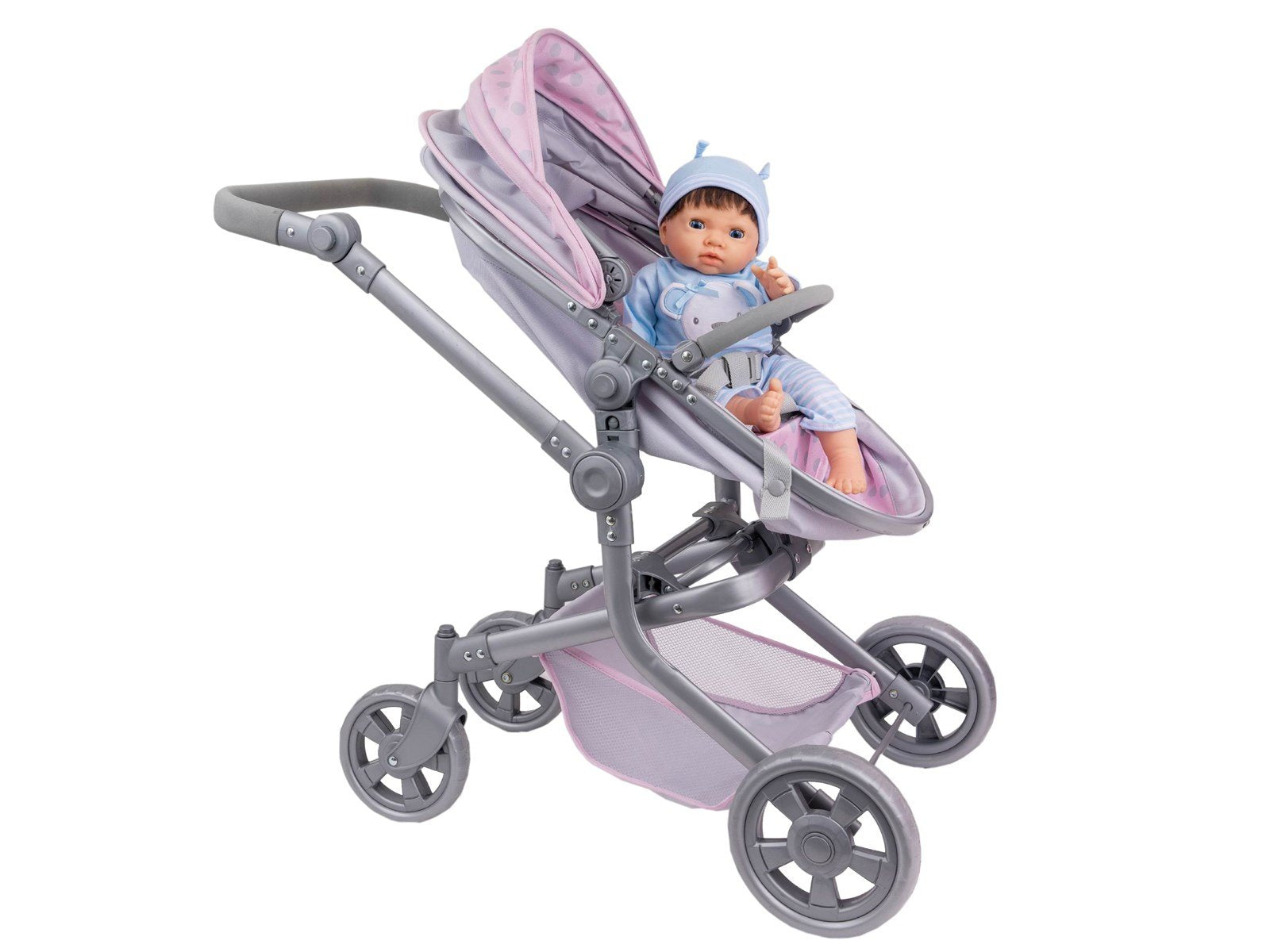 Tiny Treasures Foldable Babydoll Pram