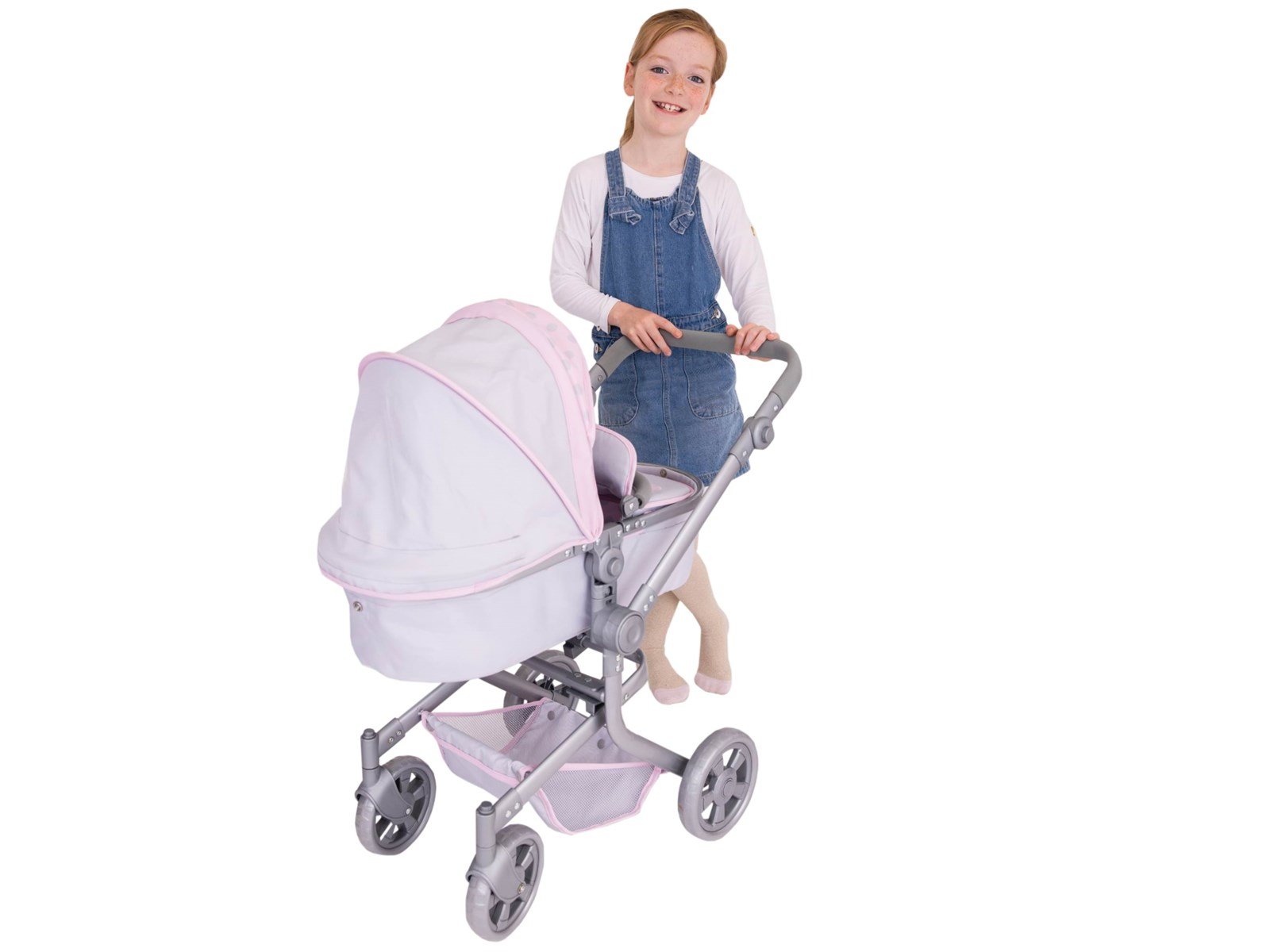 Tiny Treasures Foldable Babydoll Pram