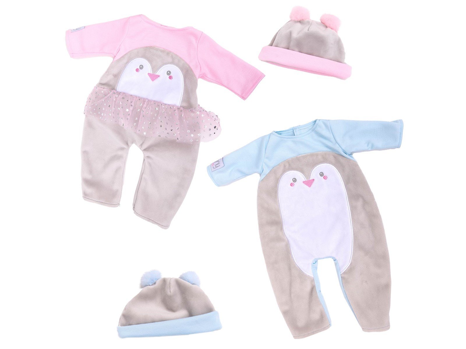 Tiny Treasures Baby Penguin Twin Doll Set