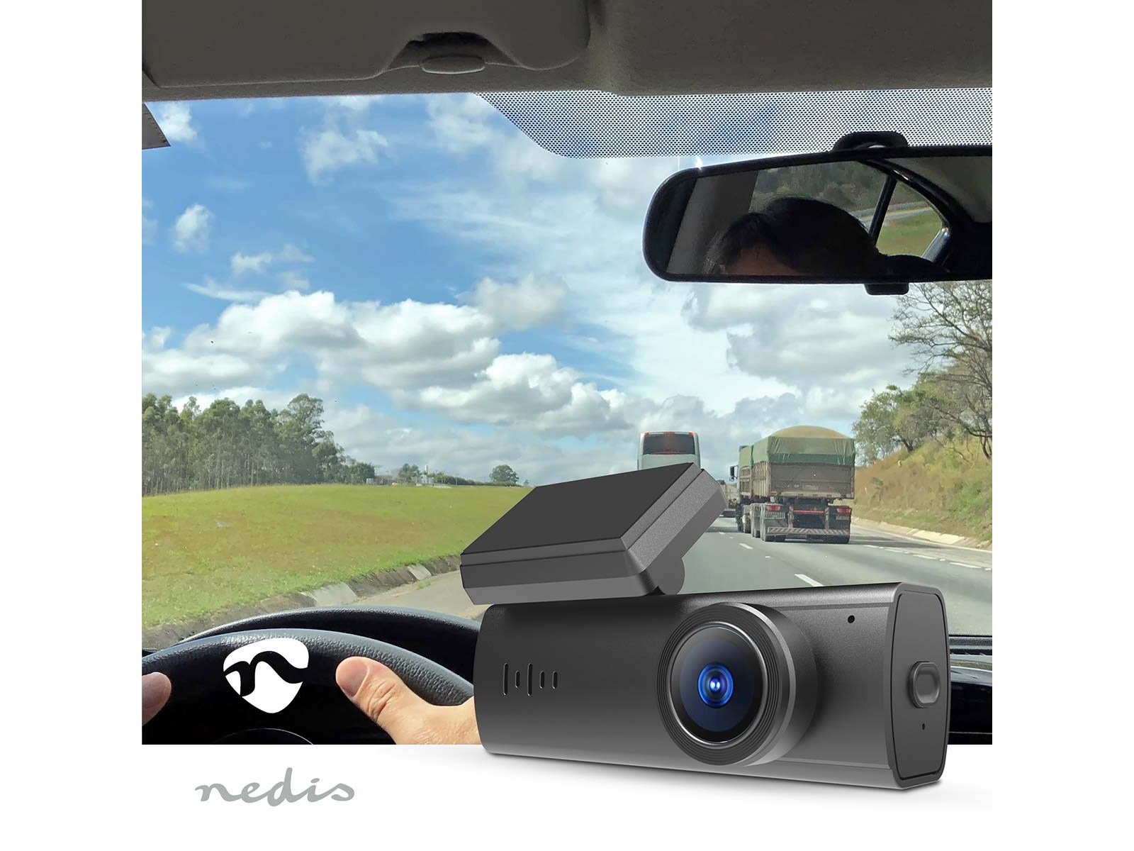 Nedis Dash Cam | 1080p@30fps | 2 MPixel | LCD | Natudsig