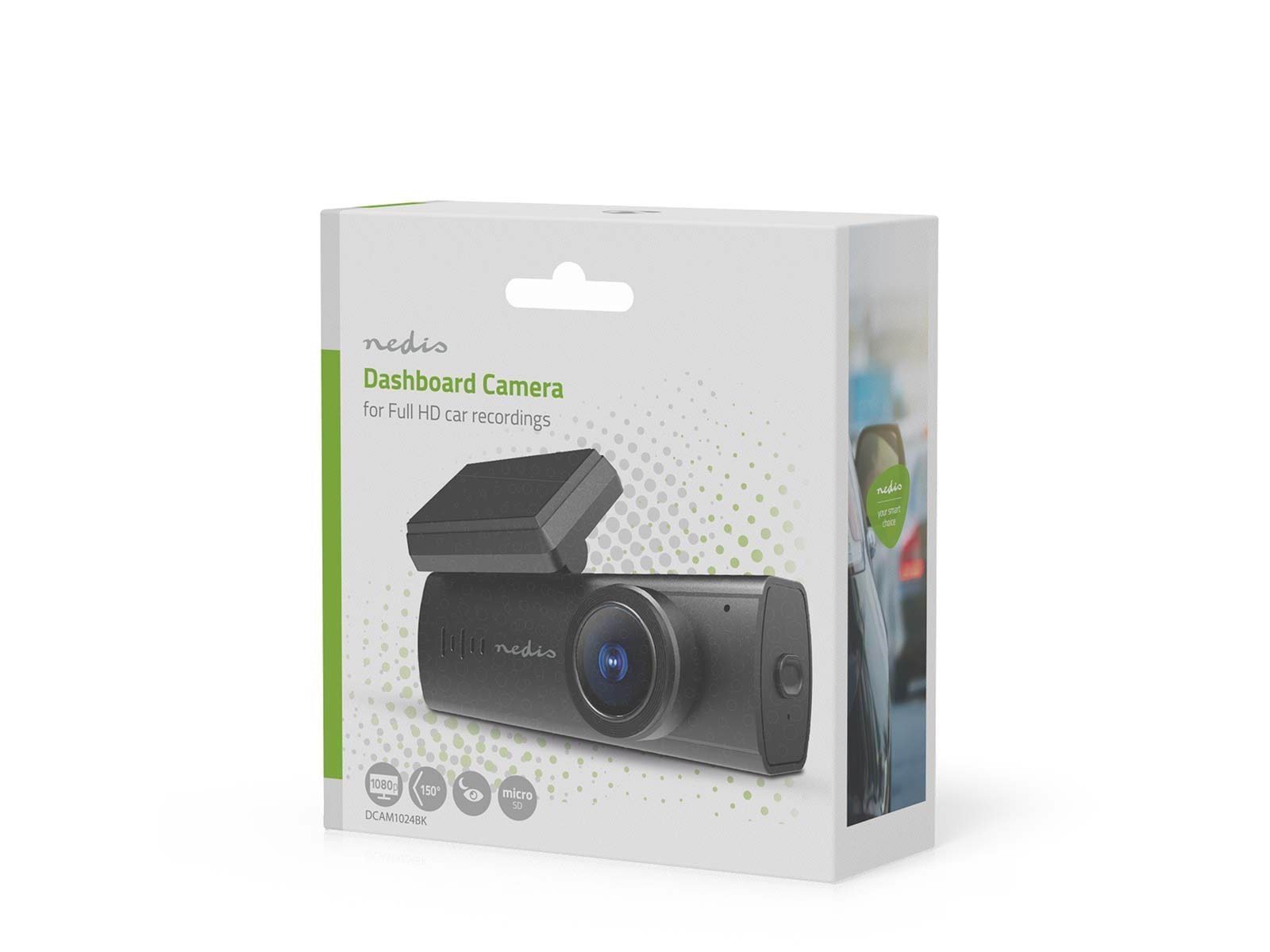 Nedis Dash Cam | 1080p@30fps | 2 MPixel | LCD | Natudsig