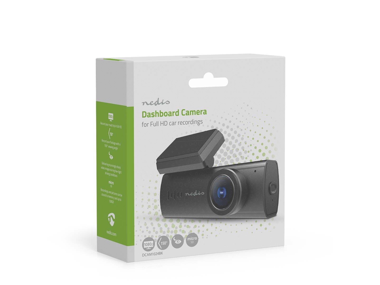 Nedis Dash Cam | 1080p@30fps | 2 MPixel | LCD | Natudsig