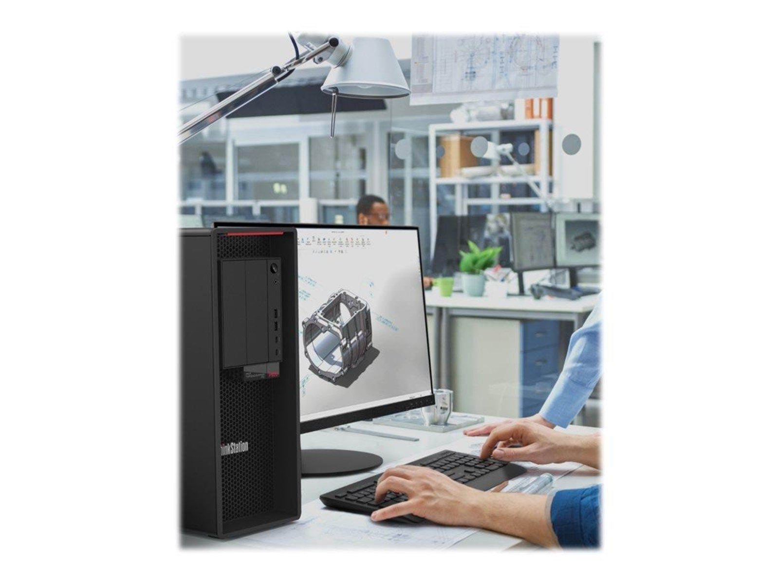 Lenovo ThinkStation P620 - tower Ryzen ThreadRipper PRO 5955WX 4 GHz - AMD PRO - 128 GB - SSD 1 TB - German