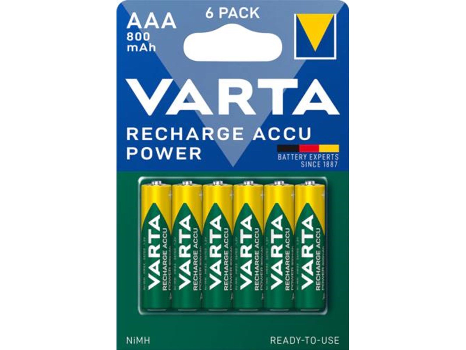 VARTA Recharge AAA - 6 Pack