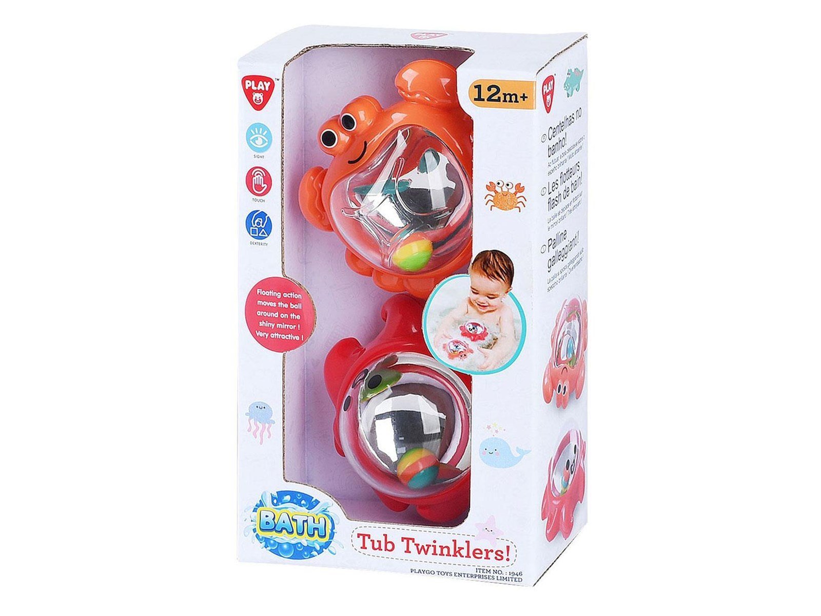 PLAY Bath Toys Tub Twinklers - Crab and Octopus 2 pcs.