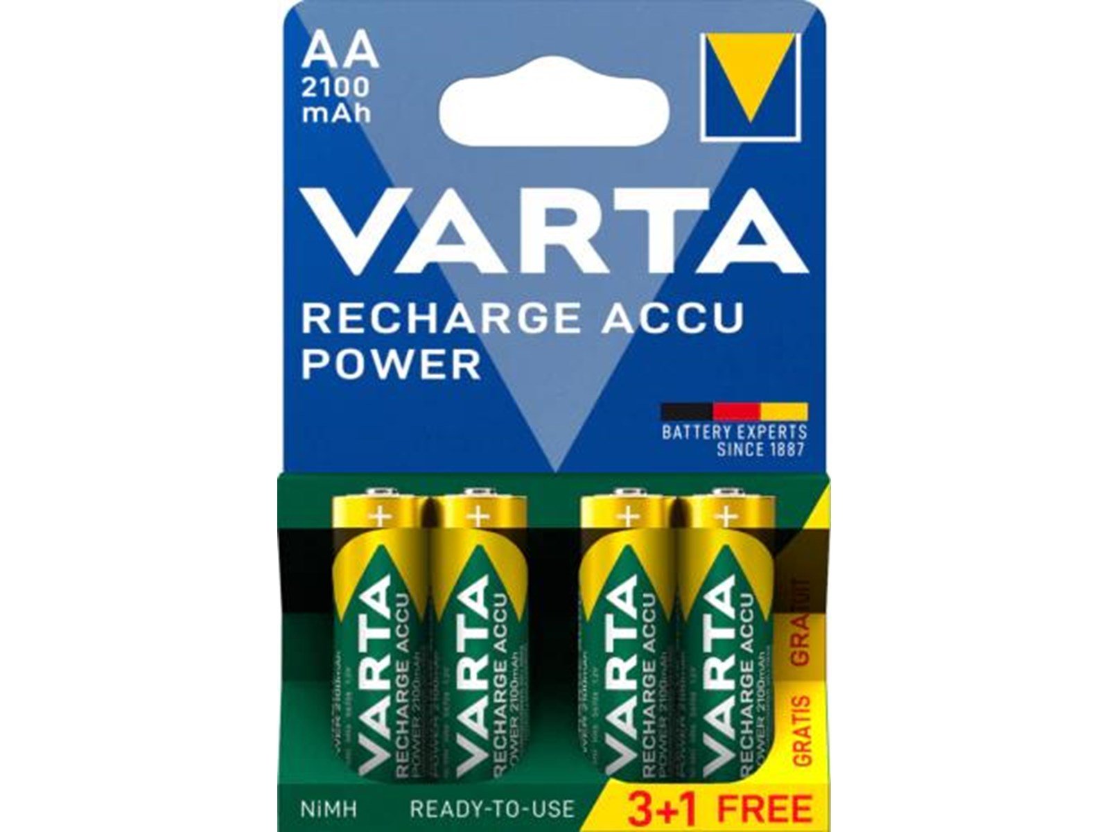 VARTA Recharge AA - 4 Pack