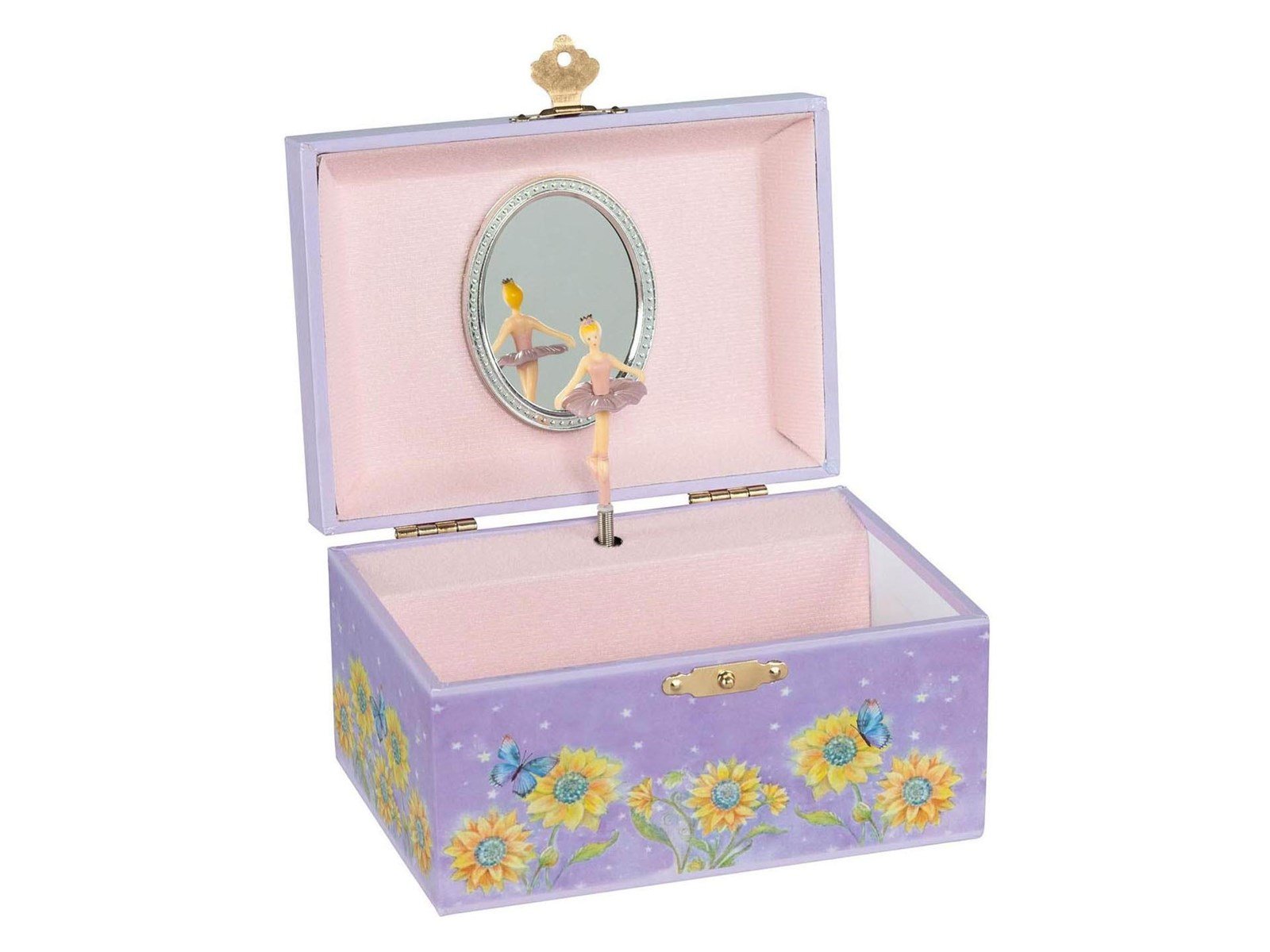 Goki - Music Box Ballerina Flowers Purple