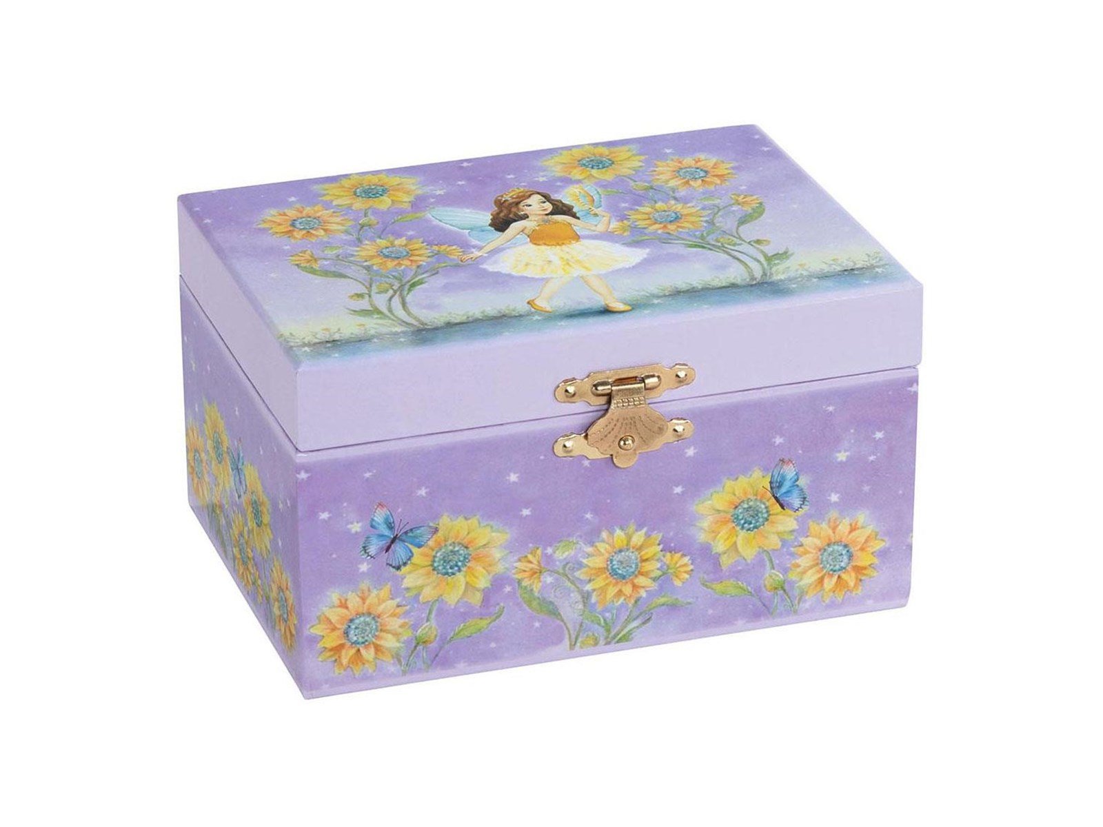 Goki - Music Box Ballerina Flowers Purple
