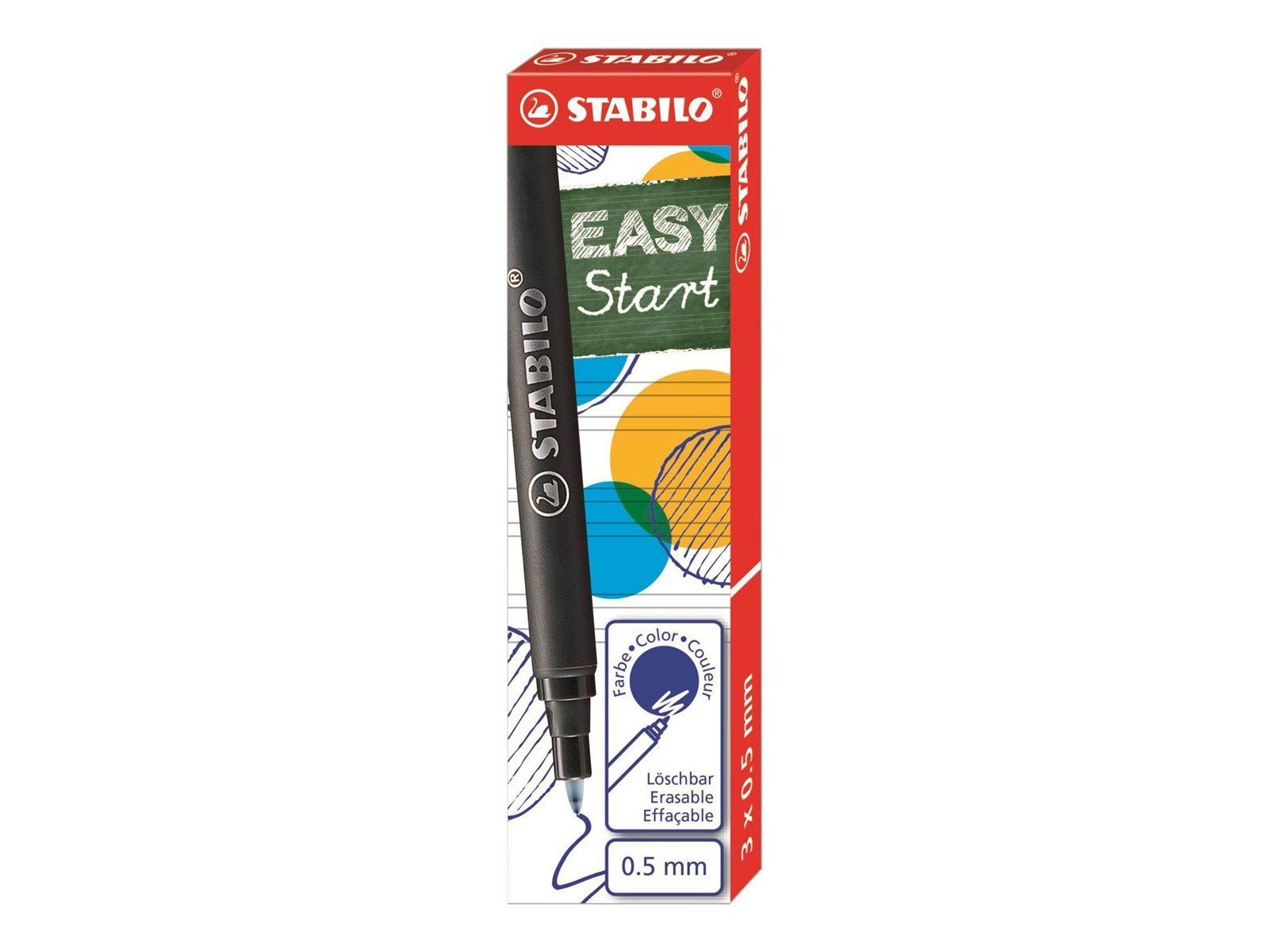 STABILO EASYoriginal - Refill Medium - 3 Pieces - Blue